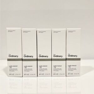 Lot of 5 The Ordinary Lactic Acid 5% + HA 30ml NEW
